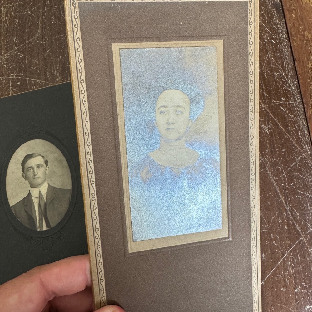 (2) Antique cabinet card Studio Photographs Wilder Studio Marion IL‎ Sherertz - Picture 6 of 9